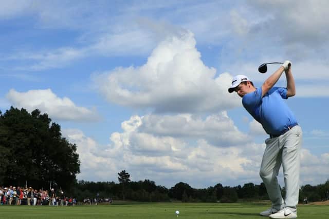 Robert MacIntyre plays from the 4th tee on day four of the Porsche European Open last month.
