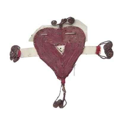 A red heart token from the Foundling Museum