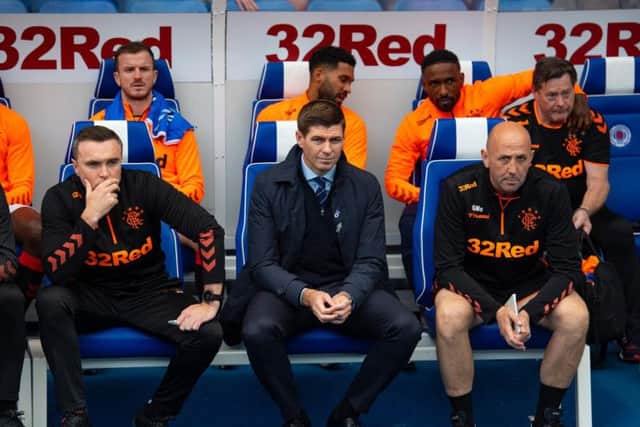 Tom Culshaw (left) has been a vital part of the Rangers management team. Picture: SNS