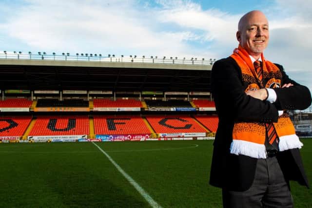 Dundee United chairman Mark Ogren pictured at Tannadice