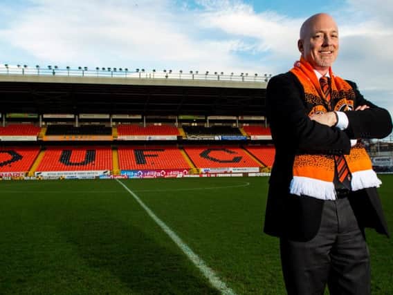 Dundee United chairman Mark Ogren pictured at Tannadice