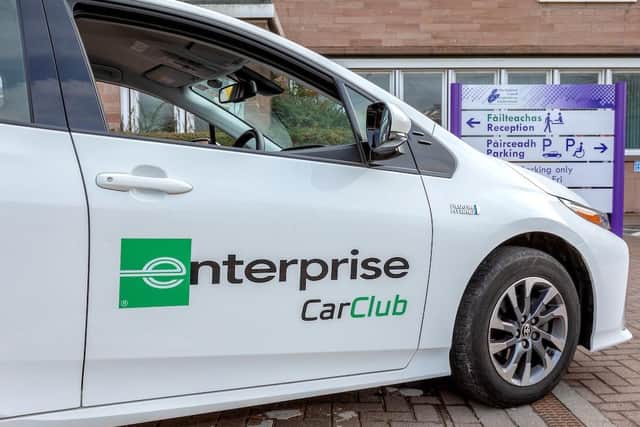 The cars are used for staff to travel between offices, schools and depots. Picture: Enterprise Car Club