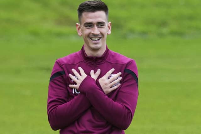 Jamie Walker returns to the Hearts bench in Perth tonight. Picture: SNS.