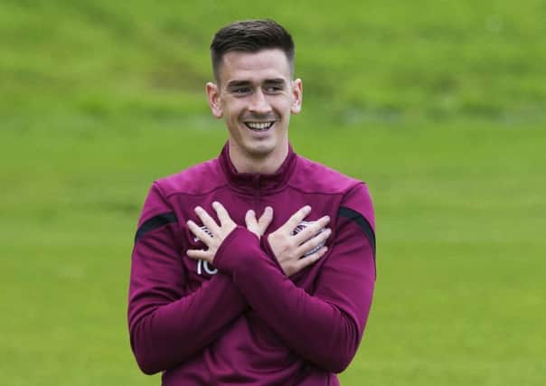 Jamie Walker returns to the Hearts bench in Perth tonight. Picture: SNS.
