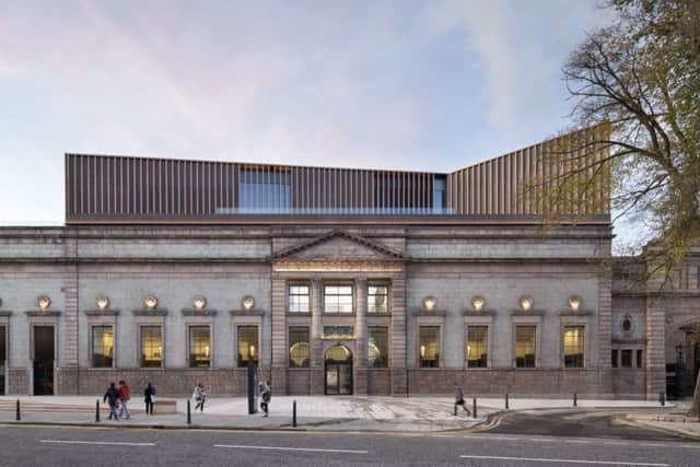 Exterior view of the new-look Aberdeen Art Gallery PIC: Gillian Hayes, Dapple Photography & Hoskins Architects