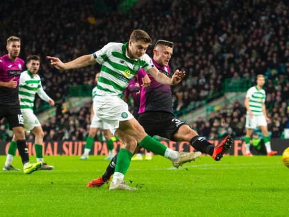 James Forrest marked his new deal with a goal against St Mirren