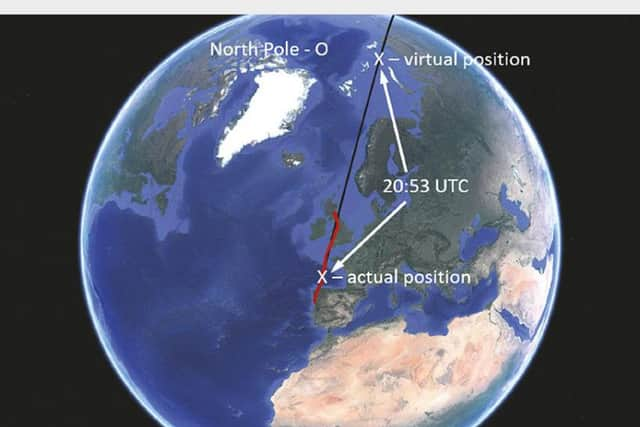 The cockpit instruments showed the plane was near the North Pole. Picture: AAIB