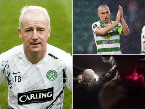 Tommy Burns (left) and Scott Brown (top right) were targeted in the video