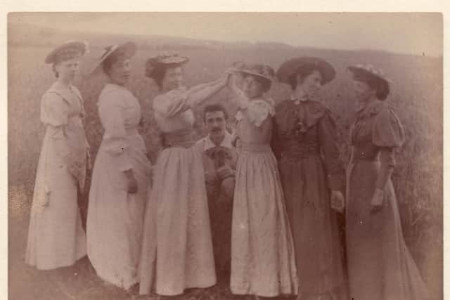 Charles Rennie Mackintosh (seated) and Margaret (far right) were part of The Immortals, a group of artistic friends who were inspired by nature, Celtic mythology and fairytales. PIC: Glasgow School of Art Archives.