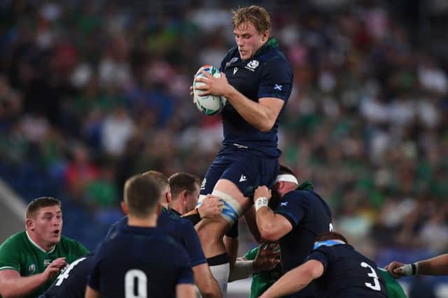 Jonny Gray is expected to return to the Warriors line-up in time to face Leinster on 30 November. Picture: AFP/Getty
