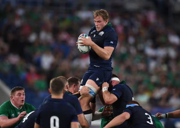 Jonny Gray is expected to return to the Warriors line-up in time to face Leinster on 30 November. Picture: AFP/Getty