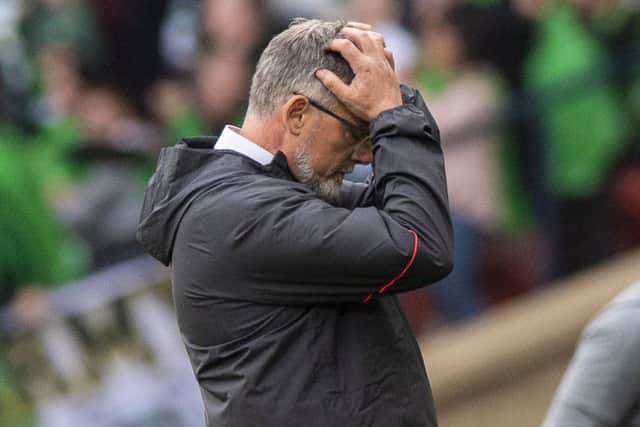 Craig Levein was axed as
Hearts manager after the 1-0 defeat by bottom side St Johnstone. Picture: Alan Harvey/SNS