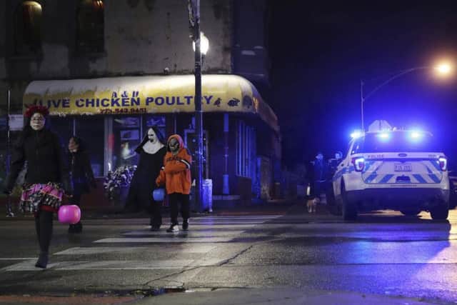 The shooting occurred early Halloween evening as the girl was walking with her family and other trick-or-treaters along a street in the Little Village neighbourhood.Picture: PA
