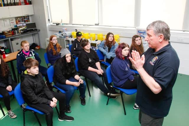 Pupils from Bell Baxter High School in Cupar undergo extreme climate training for their Polar Academy trip to Greenland in April 2020. Picture Scott Louden