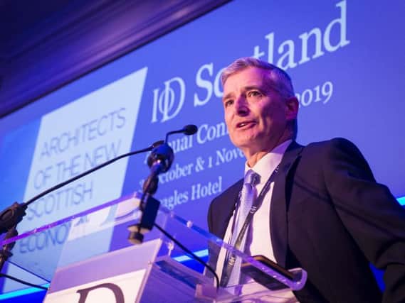Malcolm Cannon, national director of IoD Scotland, speaks at the groups annual conference. Picture: Ian Fleming