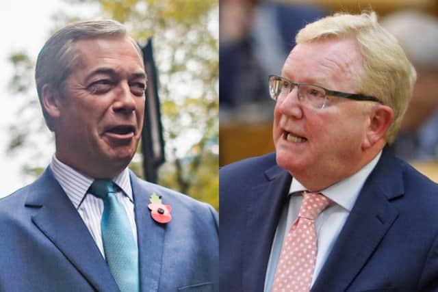 Scottish Tory leader Jackson Carlaw said he does not support an alliance with the Brexit Party. Pictures: PA and Getty Images