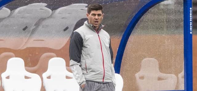 Rangers manager Steven Gerrard hopes the Hampden pitch will help his team. Picture: Paul Devlin/SNS