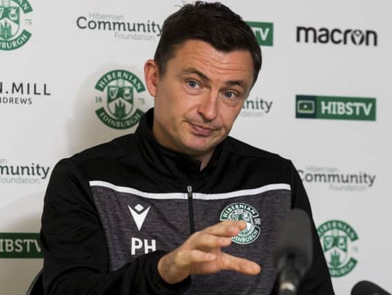 Paul Heckingbottom says Hibs have 'no-one to be scared of' when they face Celtic. Picture: Bruce White/SNS