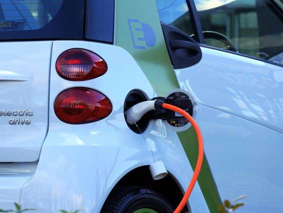 An electric charging point.