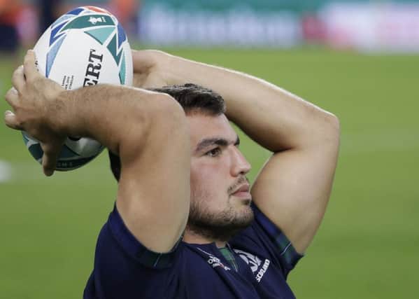 Stuart McInally is to be given an extended break after his World Cup exertions. Picture: Aaron Favila/AP
