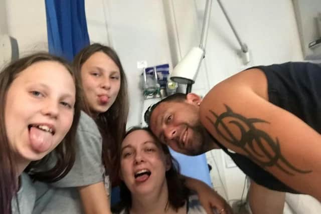Barbara Bamford was only diagnosed with the condition six months ago but already she's struggling to talk to her beloved daughters Chloe, 14, and Sophie, 12.