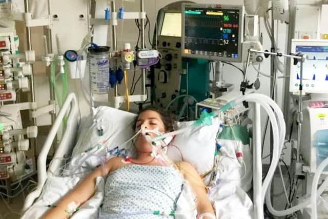 Jemima Moss, 17, who plays for Worcester Warriors Women, spent a week in intensive care on life support after contracting the flesh-eating disease.