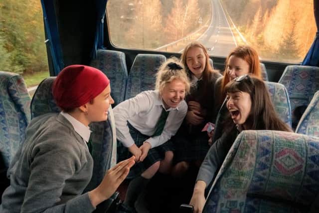 For the girls of Our Ladies, the bus to Edinburgh is an escape towards boundless possibilities. Picture: In A Big Country Pictures Ltd.