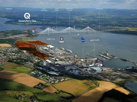 An aerial view of the Queensferry One site. Picture: Contributed