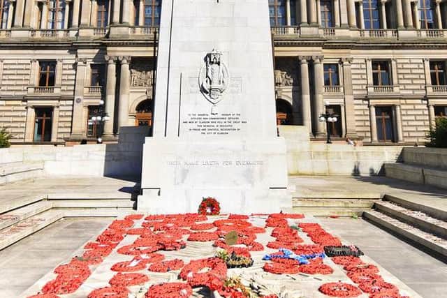 Glasgow's cenotaph was unveiled in 1924. Picture: Shutterstock
