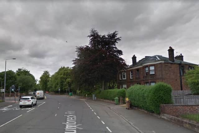 The incident occurred in Dumbreck Road, Glasgow. Picture: Google Street View