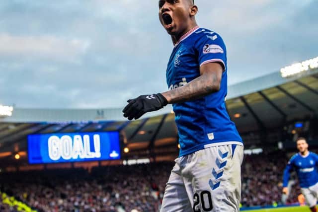 Alfredo Morelos helped fire Rangers into the Betfred Cup final. Picture: SNS