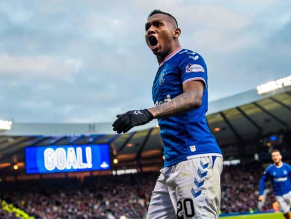 Alfredo Morelos helped fire Rangers into the Betfred Cup final. Picture: SNS