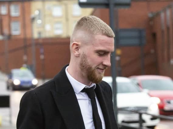 Oli McBurnie was breathalysed after being stopped by police officers in October.