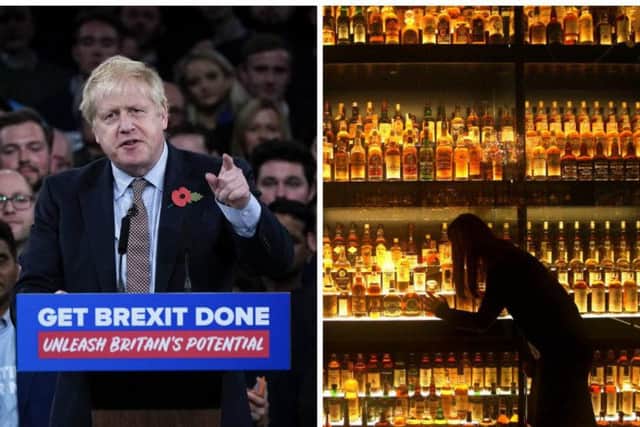 The Prime Minister will visit a whisky distillery in Moray as producers struggle to respond to a 25 per cent tariff imposed by Mr Johnsons ally, US president Donald Trump. Picture: PA