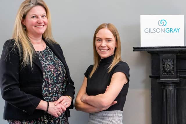 Laura Campbell (left) and Joanna Millar join the Edinburgh-based firm. Picture: Ian Georgeson.