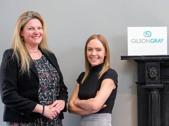 Laura Campbell (left) and Joanna Millar join the Edinburgh-based firm. Picture: Ian Georgeson.