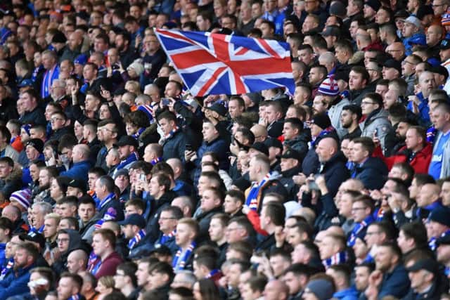 A general view of Rangers fans. File image: SNS Group
