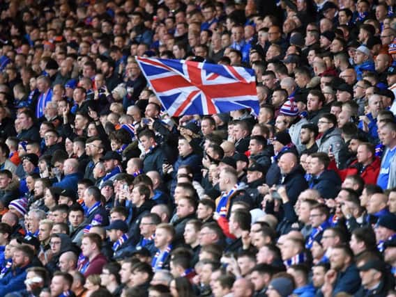 A general view of Rangers fans. File image: SNS Group
