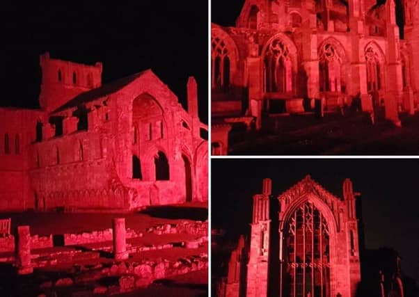 Melrose Abbey.