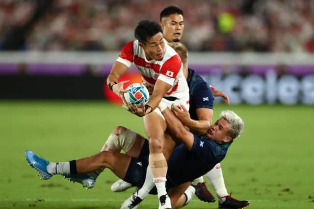 Japan defeated Scotland in Yokohama to reach the World Cup quarter-finals. Picture: Stu Forster/Getty Images