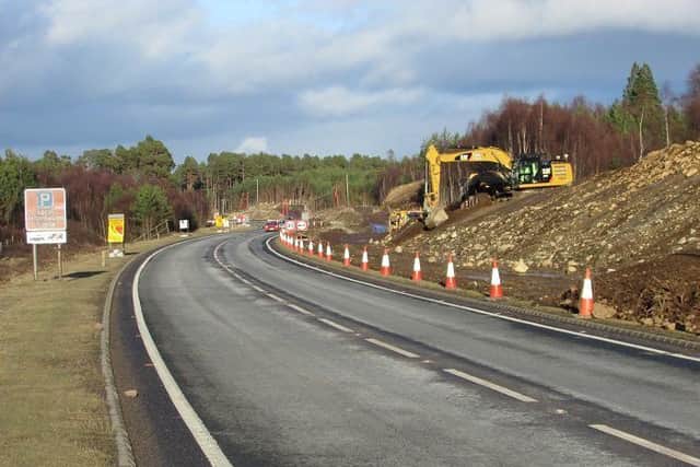 The first section of the £3 billion A9 dualling project between Kincraig and Dalraddy. Picture: Transport Scotland