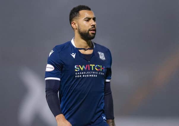 Dundee striker Kane Hemmings has scored three goals in his last two games. Picture: Bruce White/SNS