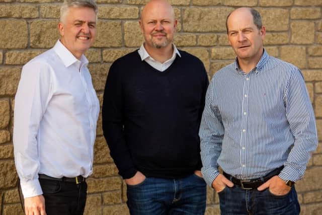 From left: Consenna's Douglas Jeffrey, Paul Thompson and Trevor Evans. Picture: Contributed