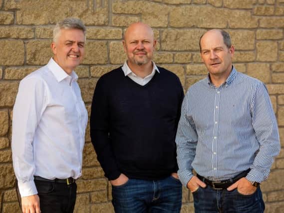From left: Consenna's Douglas Jeffrey, Paul Thompson and Trevor Evans. Picture: Contributed