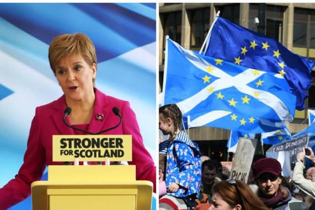 Speaking at the launch of her party's general election campaign at Dynamic Earth in Edinburgh, Ms Sturgeon said: "Scotland's vote to remain in the EU has been ignored." Picture: PA/John Devlin
