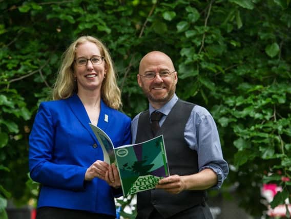 The party's co-leaders, Patrick Harvie and Lorna Slater. Picture: John Devlin