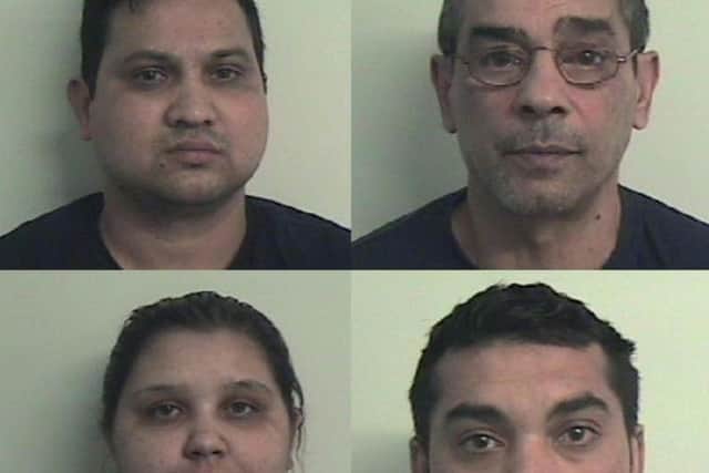 Vojtech Gombar, 61, Anil Wagle, 37, Jana Sandorova, 28, and Ratislav Adam, 31, were found guilty of charges involving selling eight women for prostitution and slavery. Pictures: Police Scotland