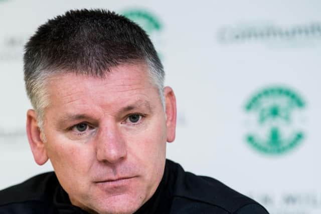 Interim Hibs manager Eddie May. Picture: SNS