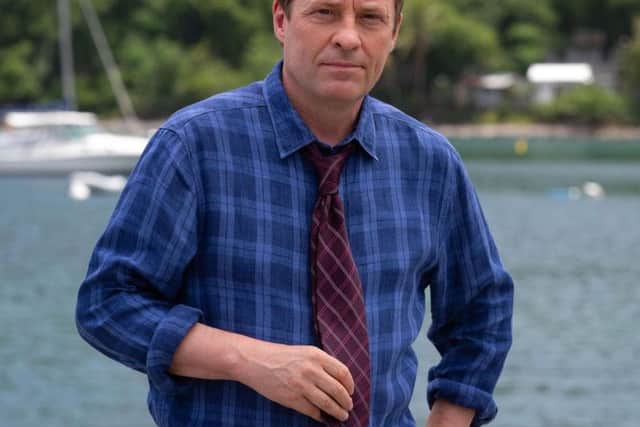 As DI Jack Mooney in Death in Paradise, the BBC crime series filmed in Guadeloupe