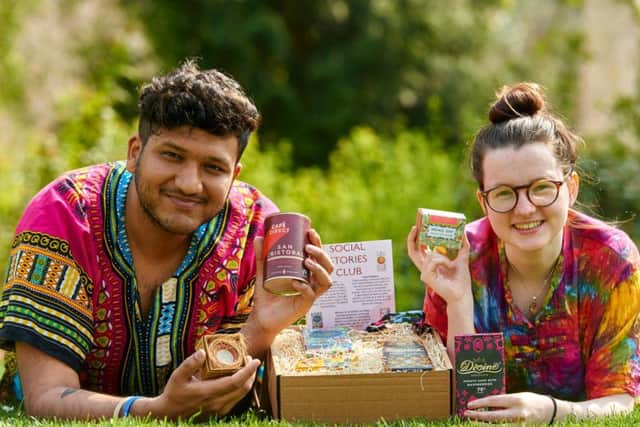 University of Edinburgh graduates Aayush Goyal and Karis Gill founded the social enterprise. Picture: Callum Bennetts